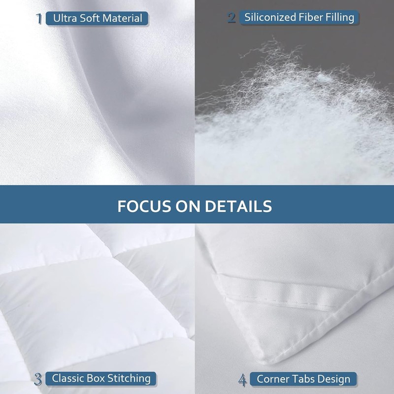 Down Alternative Comforter Duvet Insert Queen Size White, Queen Size Blanket gallery