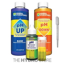 General Hydroponics pH Control Test Kit – GH 8 oz Up Down Adjustment Combo