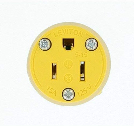 Dependable Grounding Lighted Plug - 15 Amps, Perfect for Replacement Needs gallery