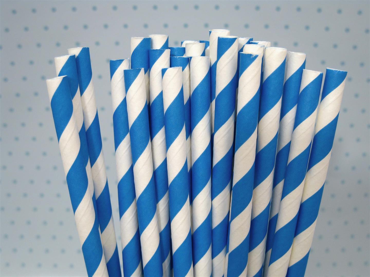 25 RETRO STRIPE PAPER DRINKING STRAWS VINTAGE POLKA PARTY WEDDING BIRTHDAY *UK gallery