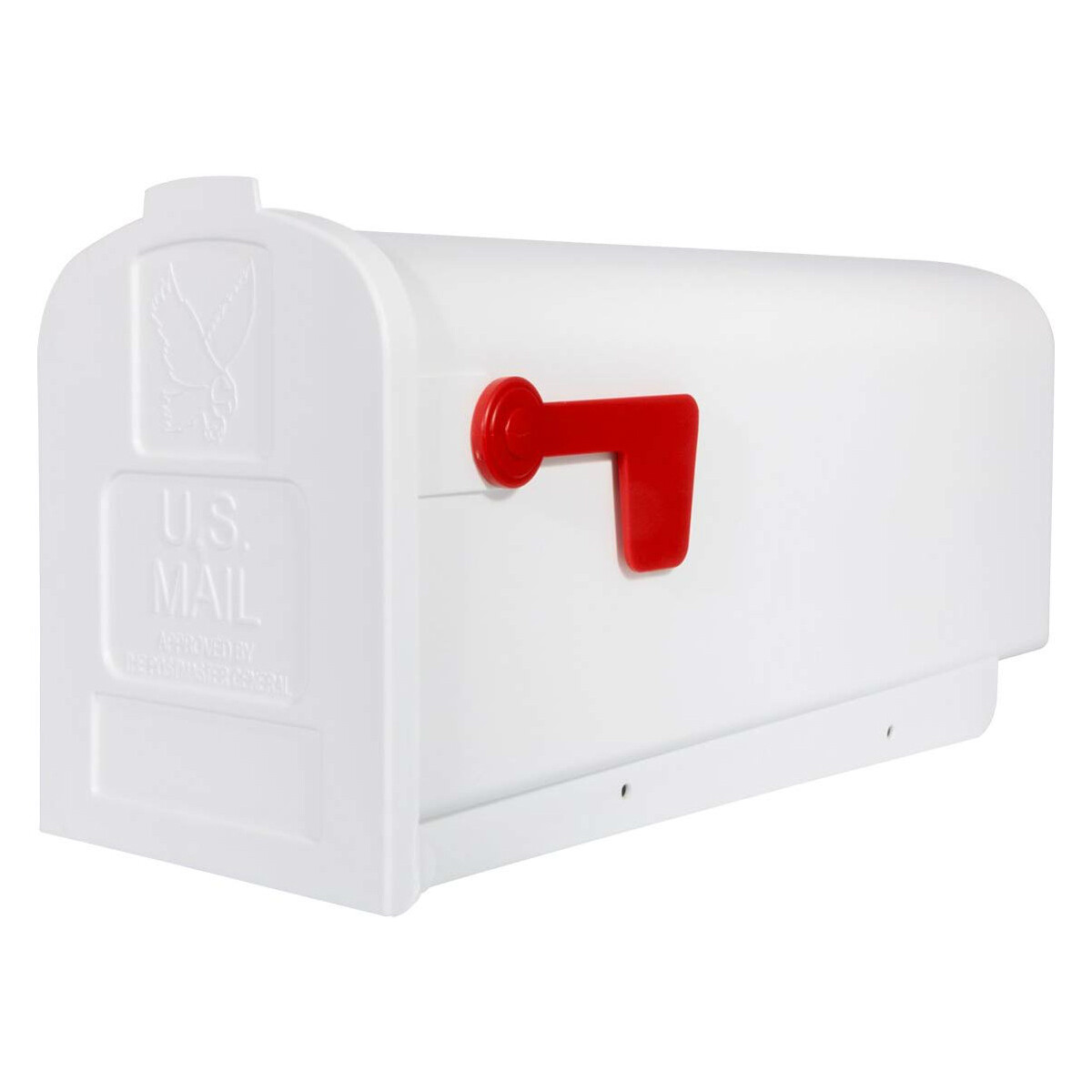 NEW WHITE MAILBOX Deluxe Polybox Durable Rust-Proof Polymer Post Mounted gallery
