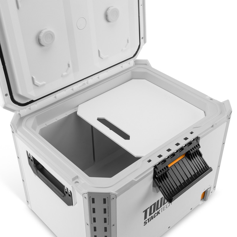 ToughBuilt StackTech XL Cooler, Stackable 38 Quart Hard Shell Ice Chest, White gallery