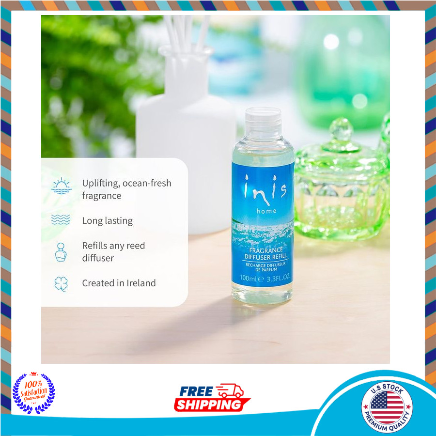 Reed Diffuser Oil Refill - Ocean Fresh Fragrance for Home - 3.3 Fluid Ounce gallery