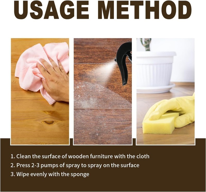 2Pcs Beeswax Spray Beeswax Spray Cleaner Natural Micro-Molecularized Beeswax USA gallery
