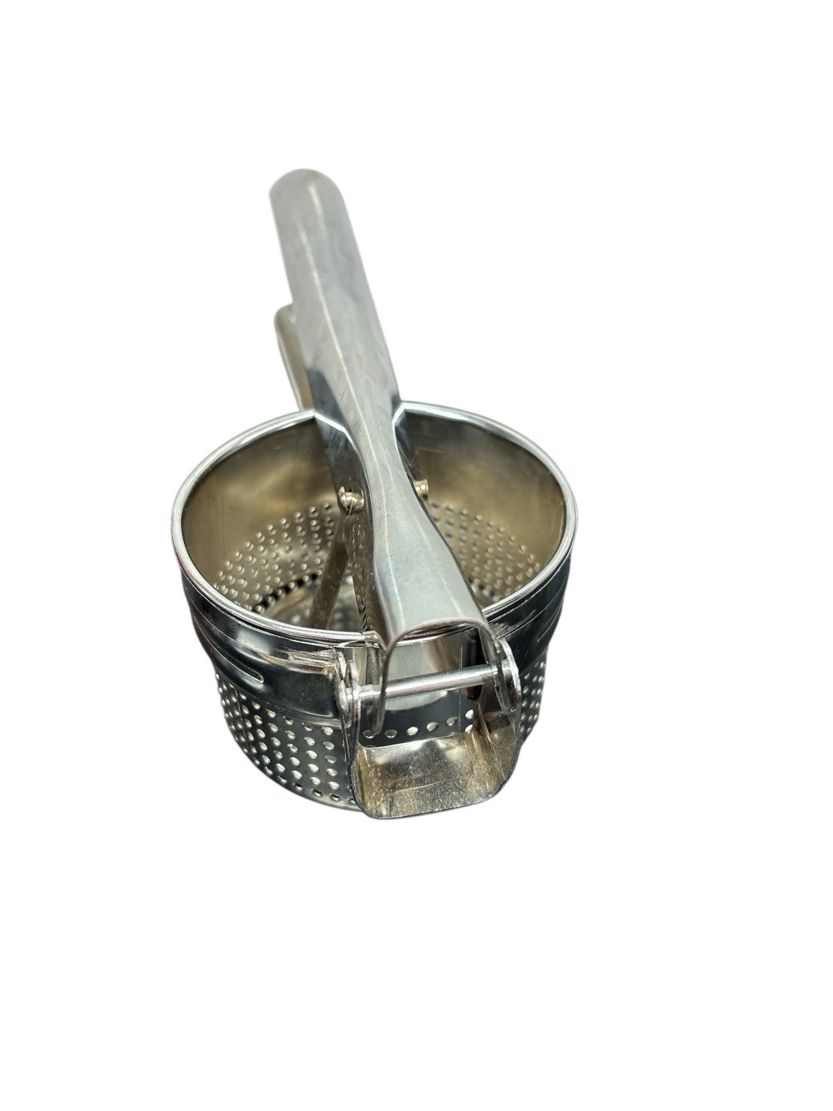 Potato Masher Ricer Fruit Vegetable Juicer Press Chrome Plated Stainless Steel gallery