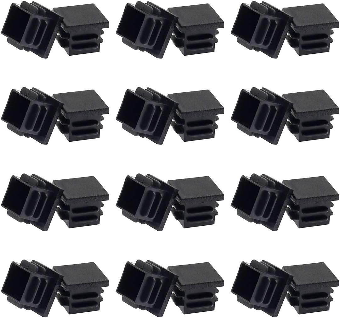 24Pack 19Mm (3/4 Inch) Square Plastic Plug, Square Tubing End Caps, Tubing Post gallery