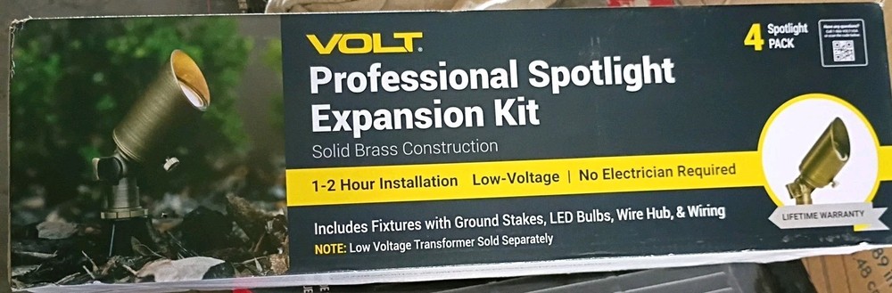 VOLT 4x Professional Spotlight Expansion Kit - Solid Brass LOWKIT-EXP-101