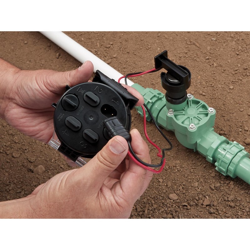 Orbit 57860 Battery Powered Programmable 4-Zone Sprinkler Timer with 1 in. Valve gallery