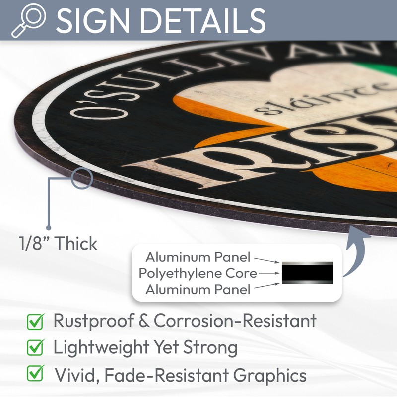 Personalized Irish Pub Sign, St Patrick's Day Decor, Irish Decor Custom Bar Sign gallery