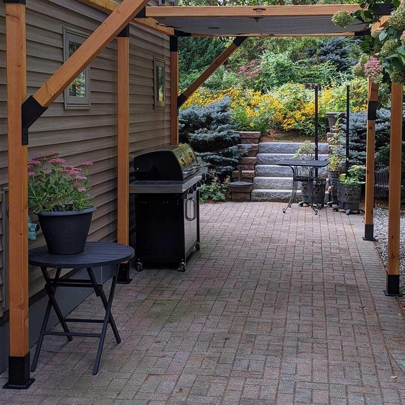 Pro-Grade 8Pcs Pergola Bracket Kit - Heavy-Duty & Easy Assembly for DIY Projects gallery