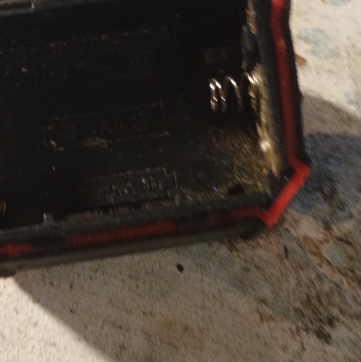 LED Battery Powered Cordless Worklight Flashlight Red/Black Plastic Used gallery
