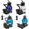 Sand Filter w/ Above Ground 0.33/0.5/0.75HP Pool Pump 10"-16'' 6/7-Way & Timer gallery