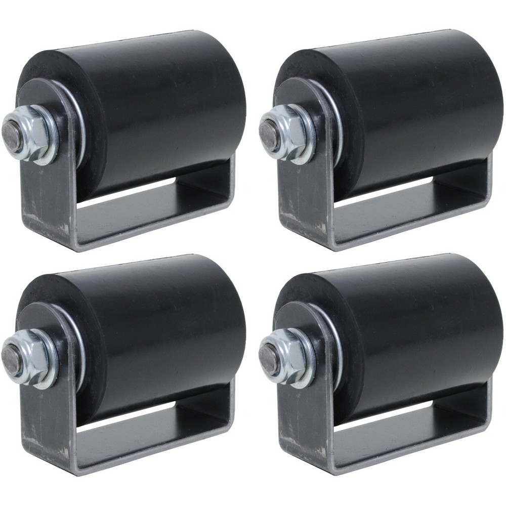Slide Gate Roller 3" Inch Top Guide Rubber Rolling Metal Door Wheel | Lot 4