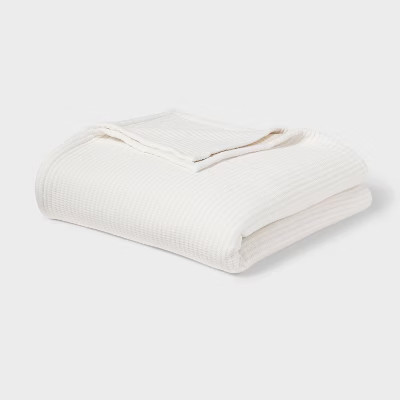 Threshold Full/Queen Matelasse Throw Blanket - Ivory Heavyweight 92x90"