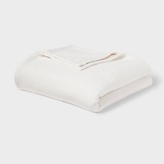 Threshold Full/Queen Matelasse Throw Blanket – Ivory Heavyweight 92×90″