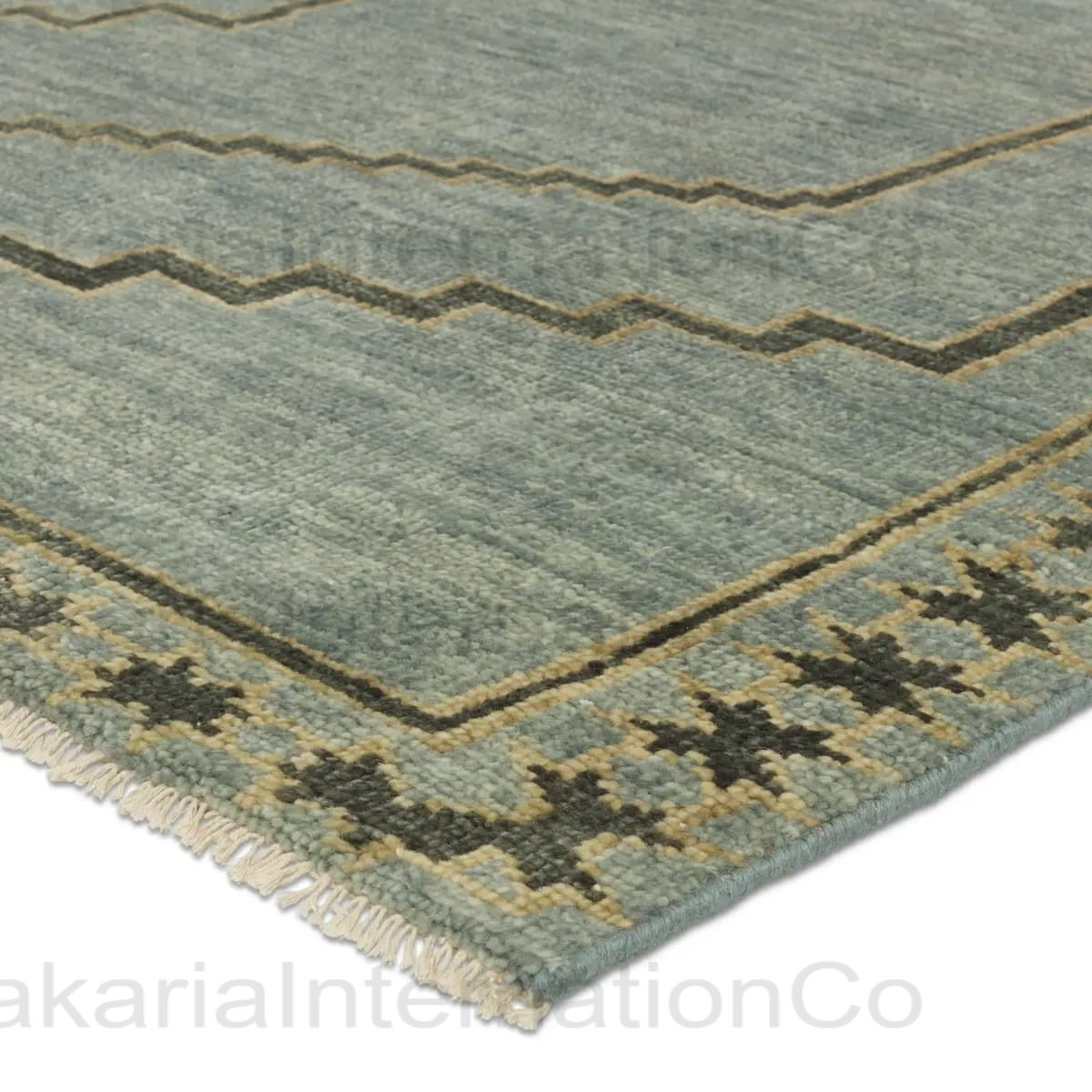 Hand Knotted Wool Rug Vintage Oushak Style Oriental Carpet 3x5 Living Room gallery