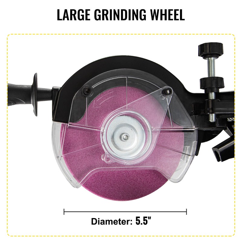 230W Chainsaw Sharpener Grinder w/ Grinding Wheels 1/8”&3/16” Sharpener 110V gallery