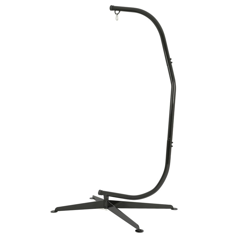 Black Steel Solid Frame Stand Hammock C Stand For Porch Swing Hammock Chair gallery