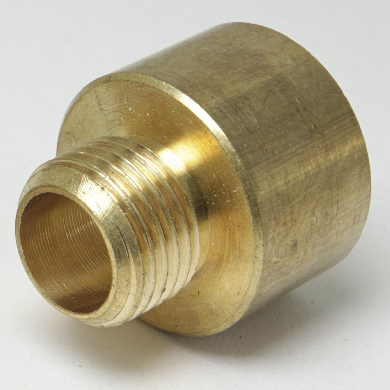 Lamp Pipe Adapter - 1/4ip to 1/8ip Solid Brass Nozzle size 3/8" male 1/2" female gallery
