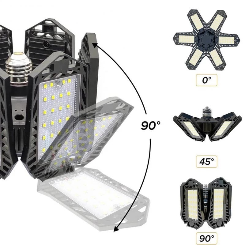 12000000LM LED Garage Light Super Bright Work Shop Ceiling Light Deformable Bulb gallery