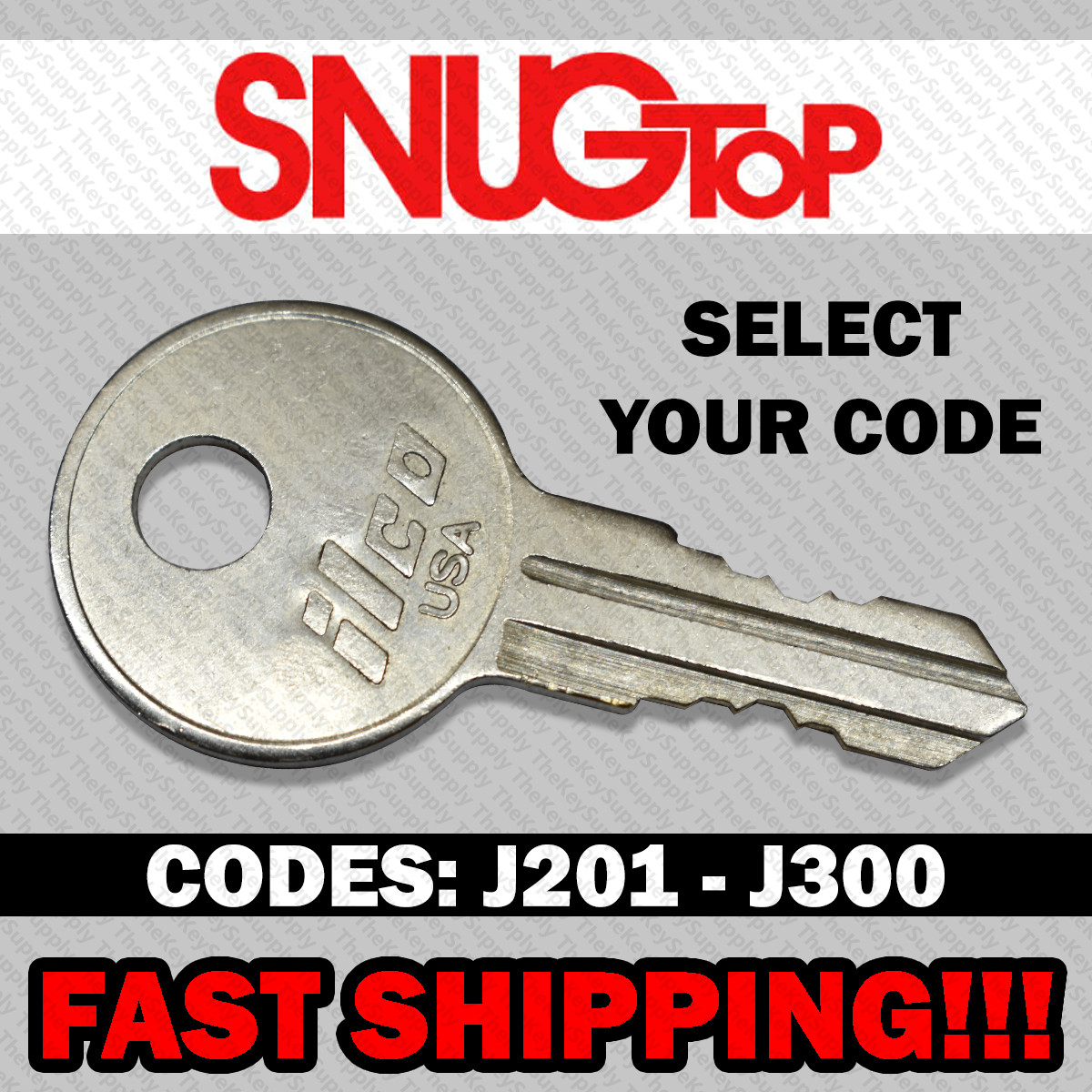 Snug Top Truck Cap Bed Cover Replacement Key Cut to Code J201 - J300 gallery