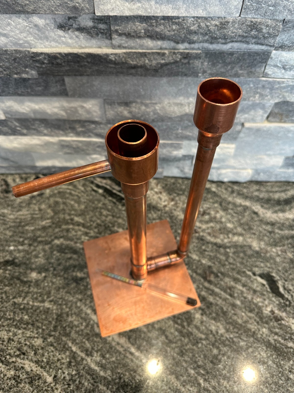 Handcrafted Copper Proofing Parrot Heads for Air Still With Alcohol Hydrometer gallery
