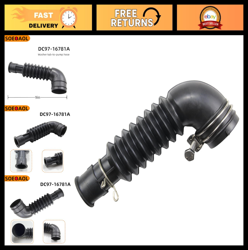 Washing Machine Drain Hose Replacement, Fits Samsung Models, 2-Year Warranty
