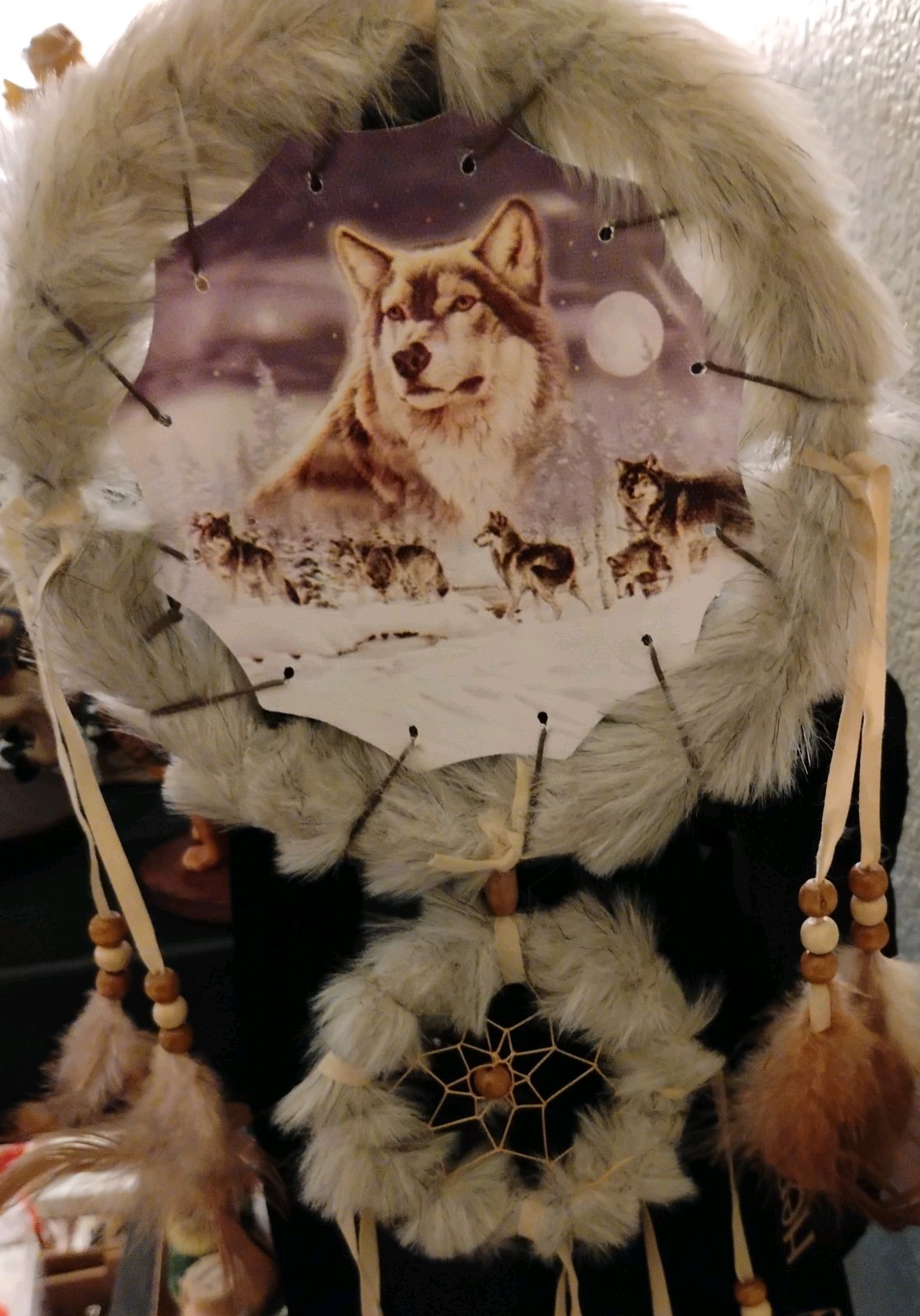 3D Wolf Dream Catcher Wolf Pack In snow gallery
