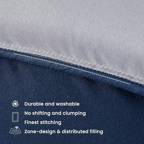 SLEEP ZONE Reversible King Size Cooling Comforter, Super Soft Bedding Duvet Down gallery