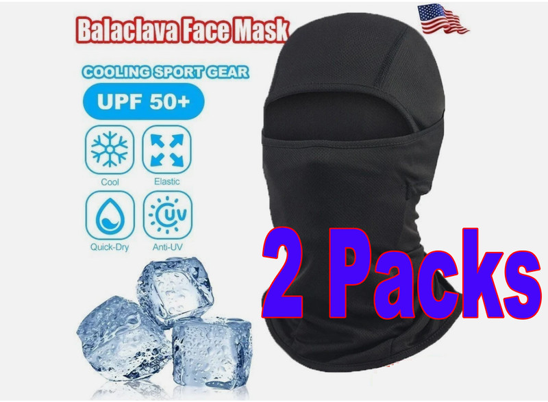 2 PCS Balaclava Face Mask Thin UV Protection Ski Sun Hood Tactical Masks-=+-* gallery