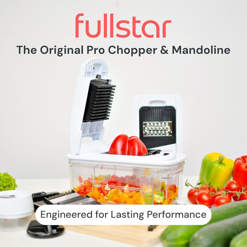 Fullstar XL Vegetable Chopper & Mandoline Slicer – Vegetable, Onion, Potato, Foo gallery