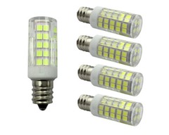 5pcs E12 C7 LED bulb 5W 110V Ceiling Fan Light Ceramics Lamp Garden light White