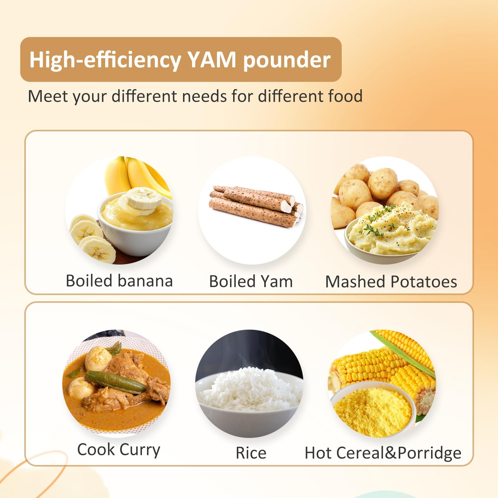 Pliyhong Yam Pounding Machine 3L 700W Electric African Food Cooker to Make Pound gallery