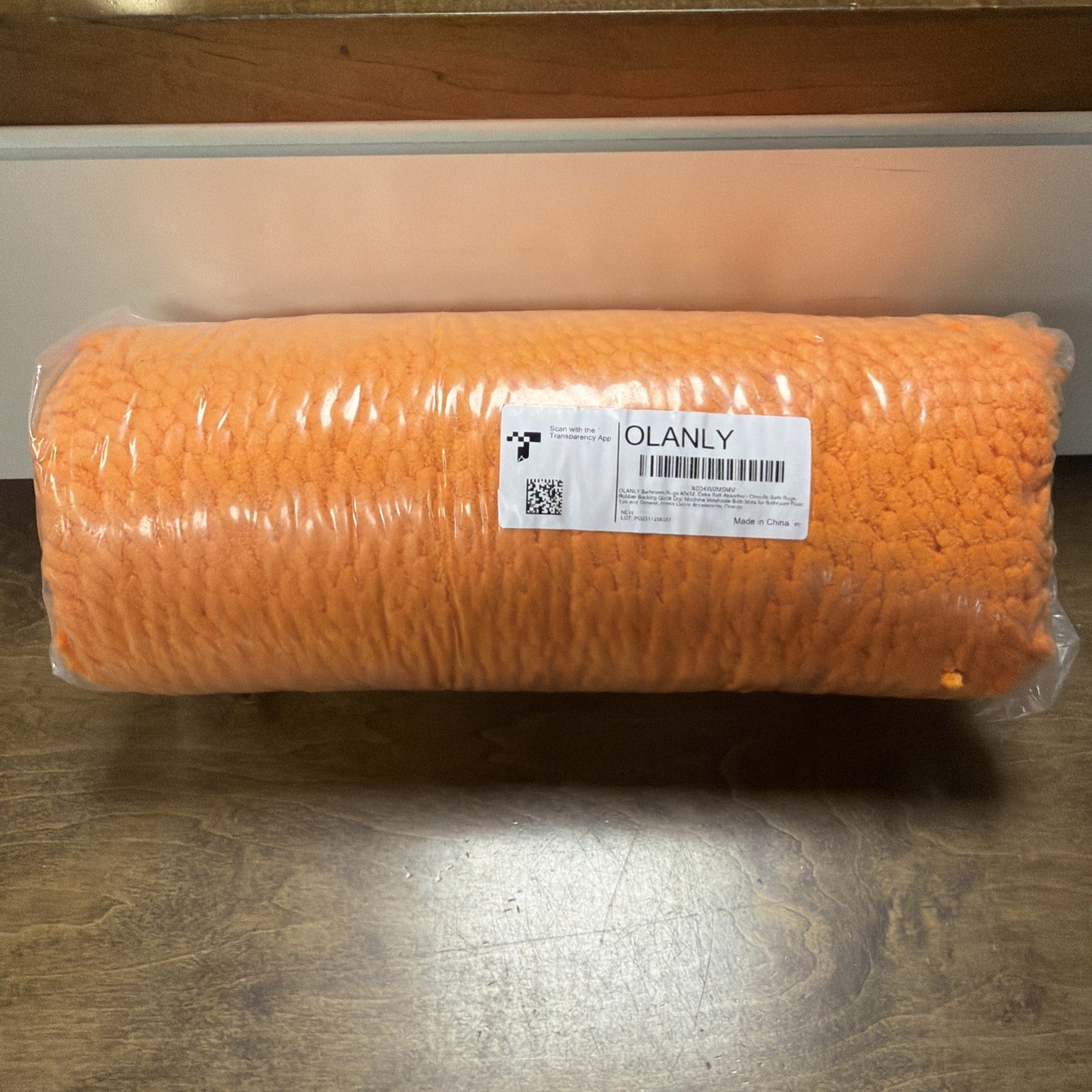 OLANLY Large Bathroom Rugs Mat 40x32, Extra Soft Absorbent 40" X 32", Orange gallery