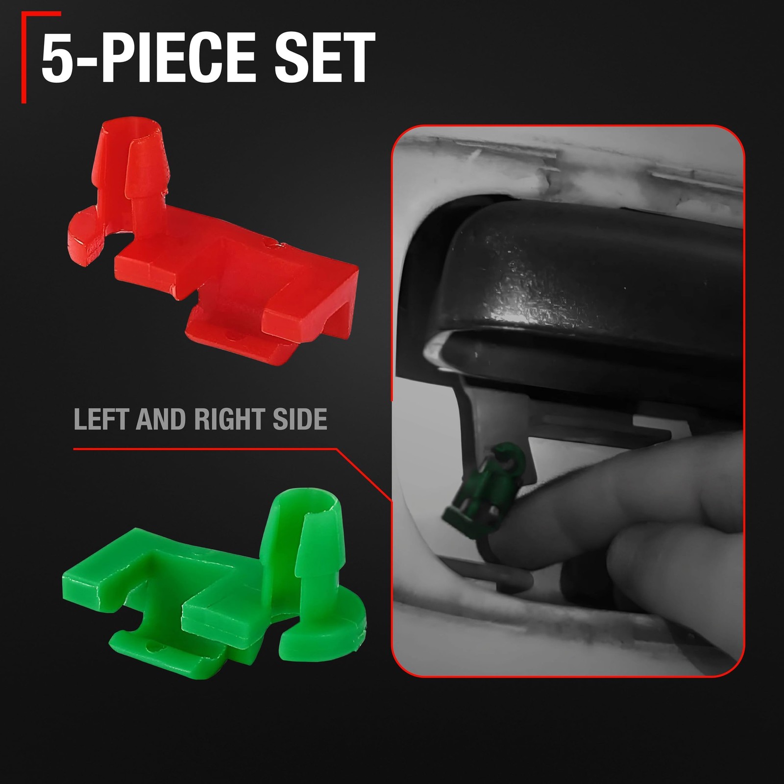 Tailgate Handle Rod Clip, Left & Right for Chevrolet Silverado, GMC Sierra gallery