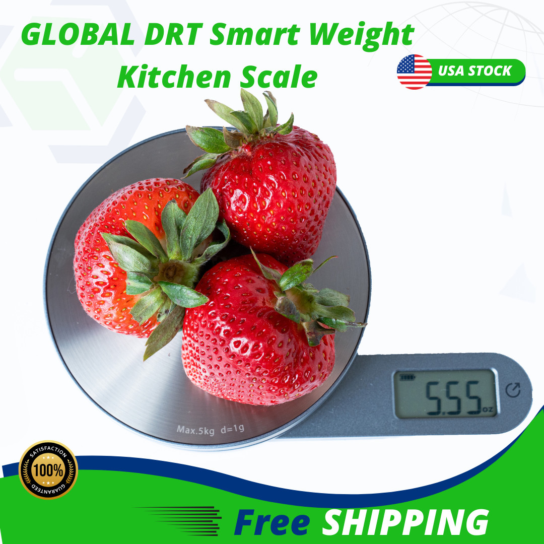 GLOBAL DRT Smart Weight Kitchen Scale – BatteryFree Digital Kitchen Scale Dynamo gallery