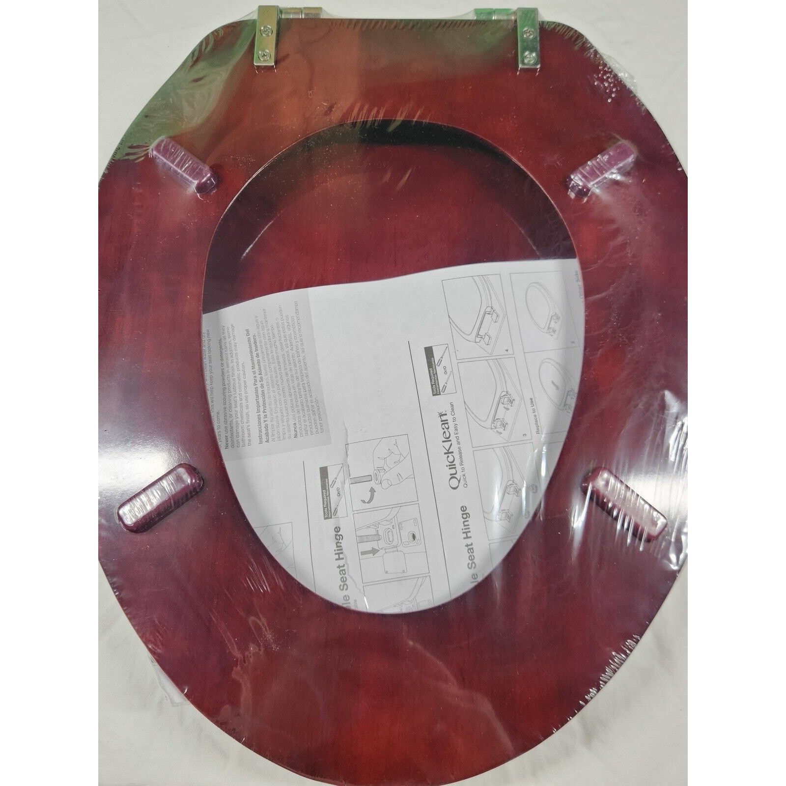 Signature Hardware 153869 Luxury Mahogany Oak Elongated Closed-Front Toilet Seat gallery