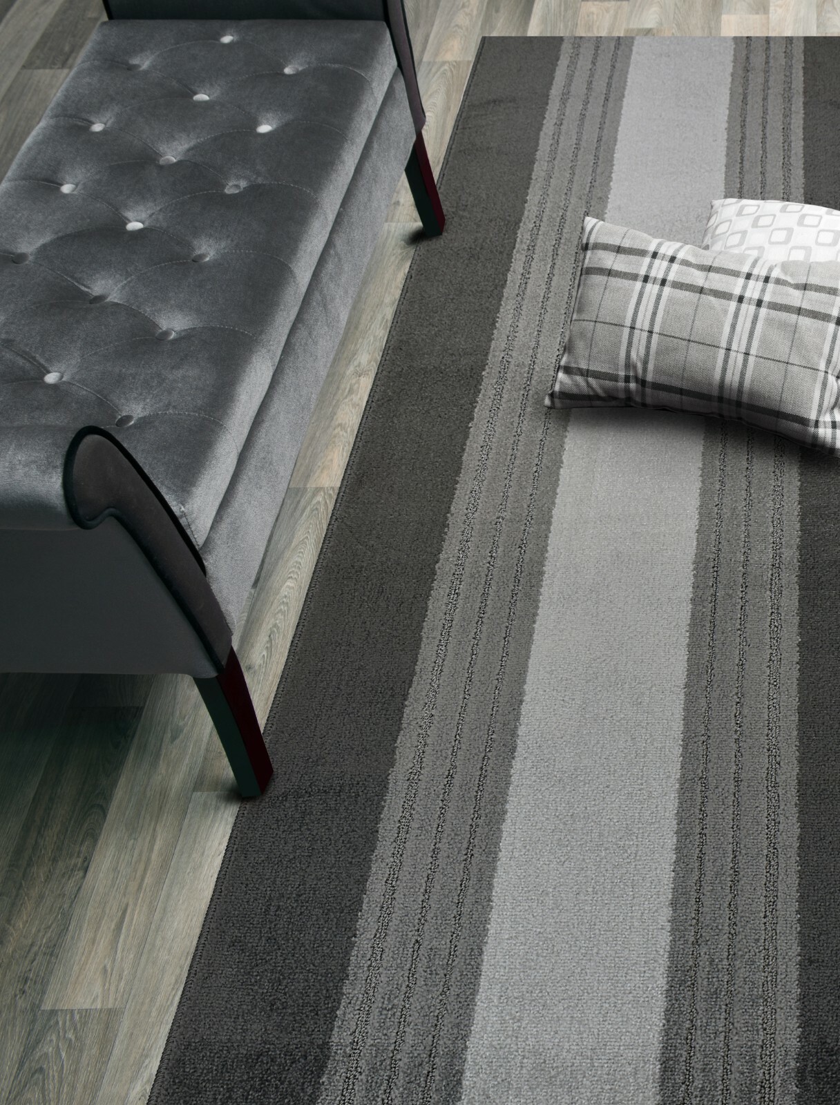 Custom Size Hallway Runner Rug, Slip Resistant, 26 Wide X Your Choice of Length gallery