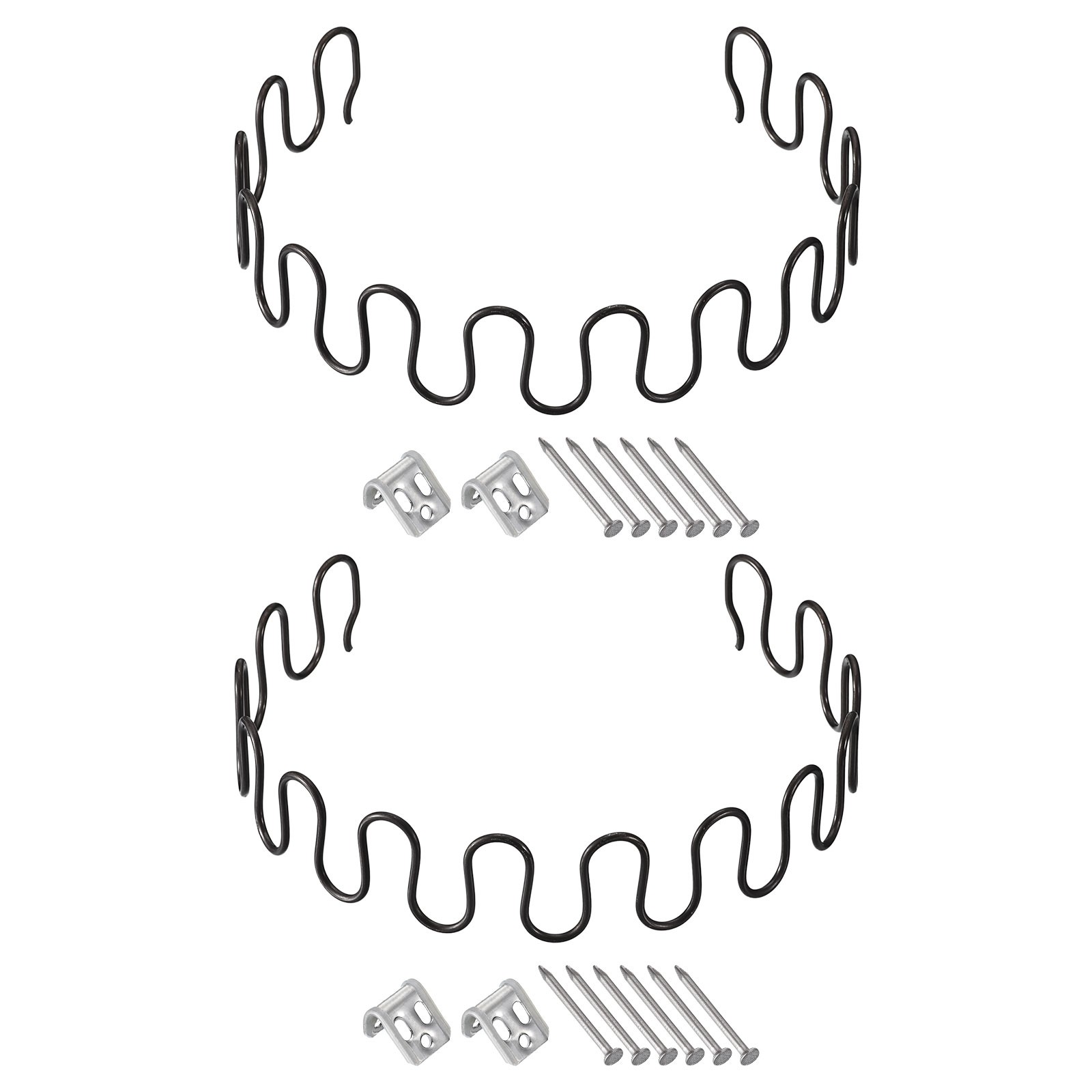 2Pack 23.6" Round Sofa Spring Replacement Kit for Furniture Couch Repair, Black gallery