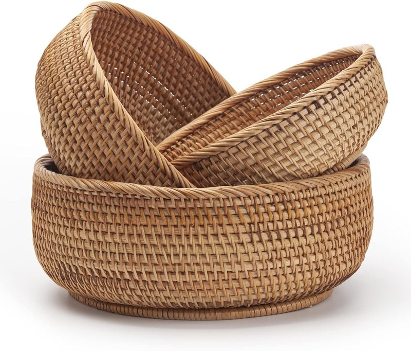 Elegant Stackable Rattan Baskets – Natural Storage Solution for Home Decor gallery