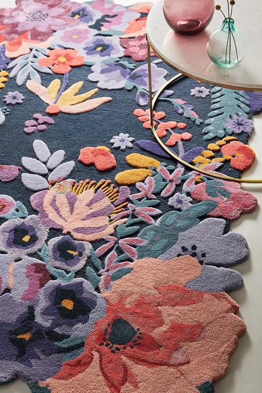 Jardin - Blue, Hand-Tufted 100% Wool Soft Area Rug Carpet gallery