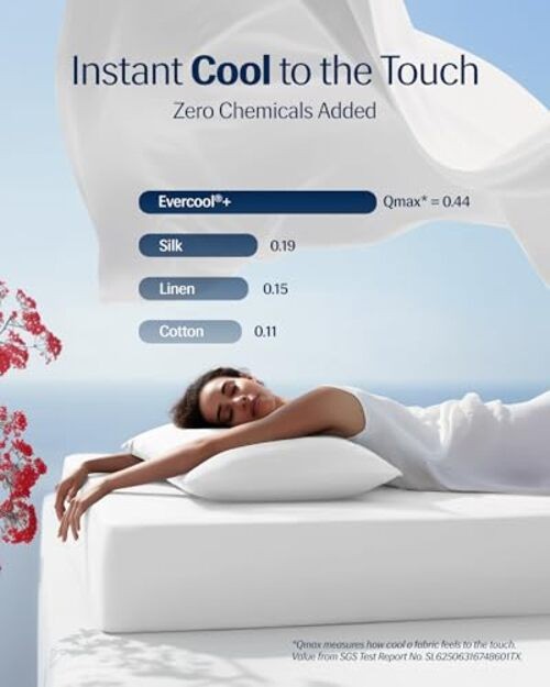 Evercool+ Starter Sheet Set, Queen, White, Queen (No Flat Sheet) Arctic White gallery