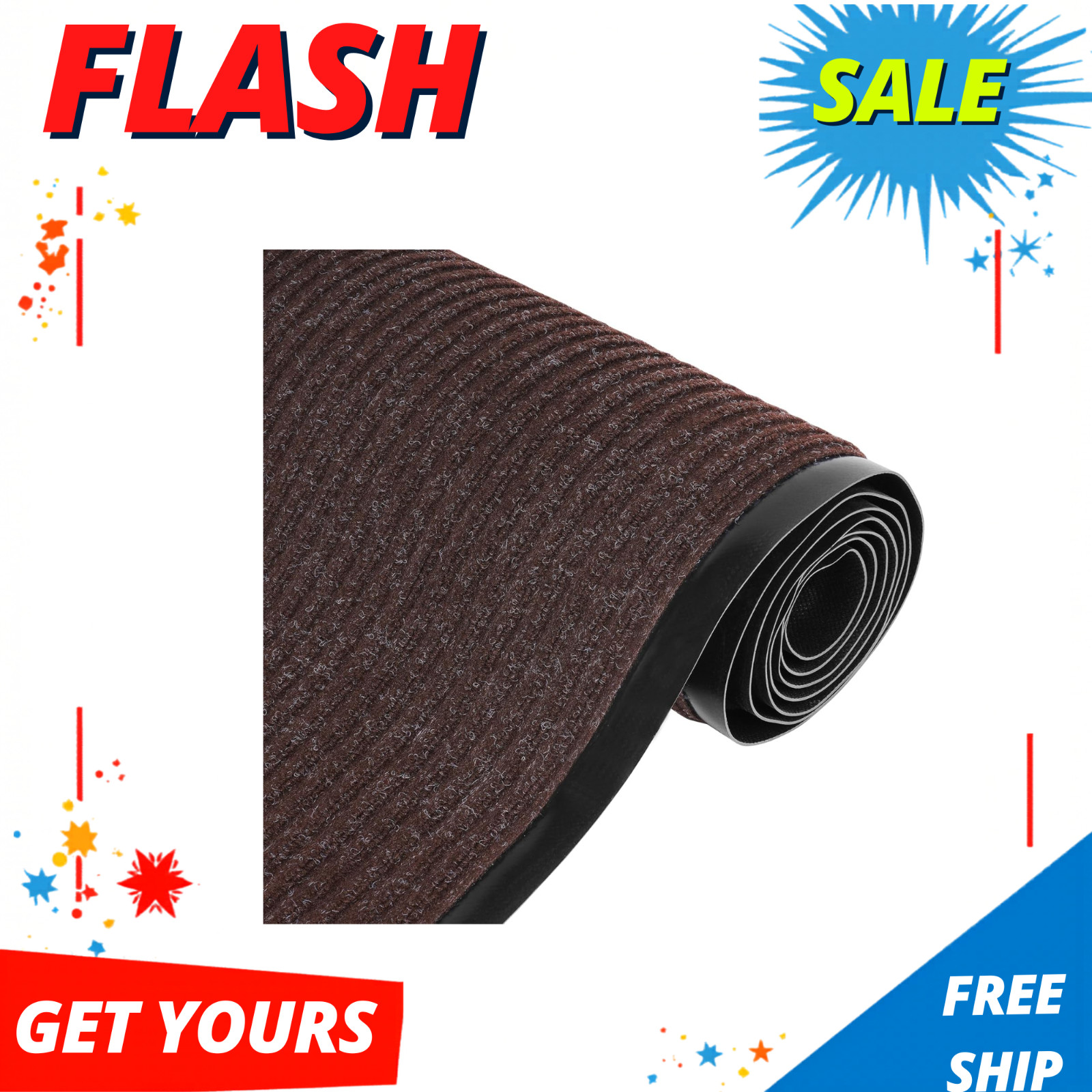 NEW Commercial Door Mat Runner Rug 3x16.4Ft Outdoor Carpet PVC Backing▋ gallery