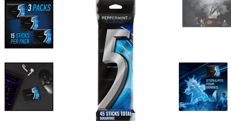 3 Pack Bulk Peppermint Cobalt Sugar Free Gum - 45 Count for All-Day Refreshment gallery