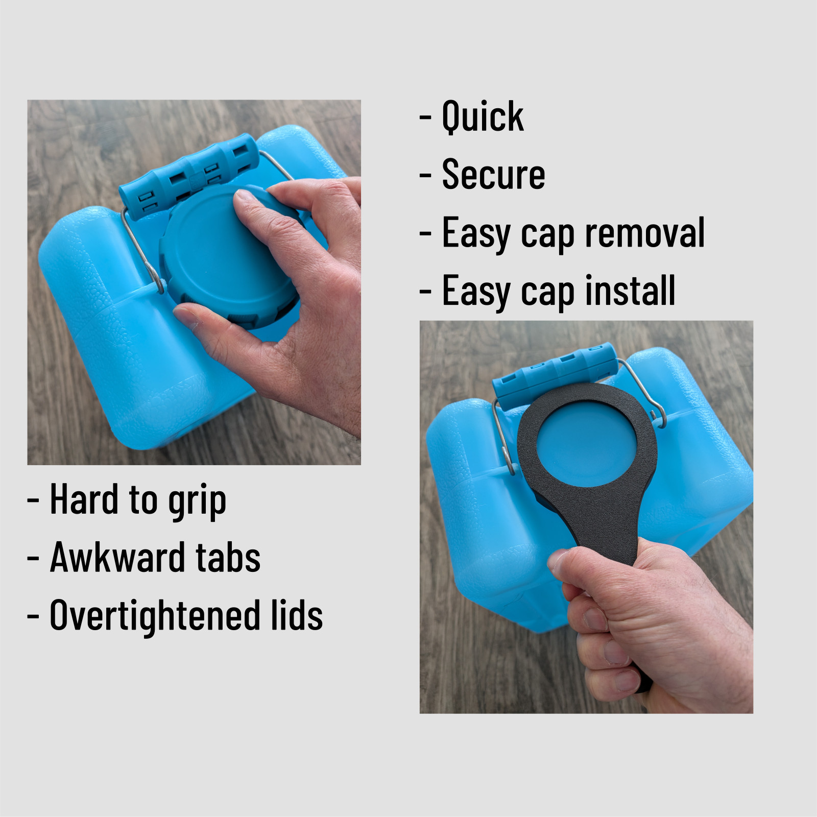 WaterBrick Lid Wrench | WaterBrick Tool | Lid Wrench | 3D Printed | Cap Wrench gallery
