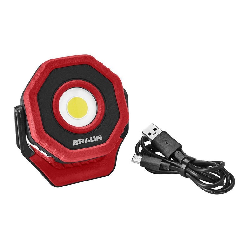 Braun Pocket Floodlight Rechargeable 750 Lumens Magnetic Led Light VERY BRIGHT!! gallery