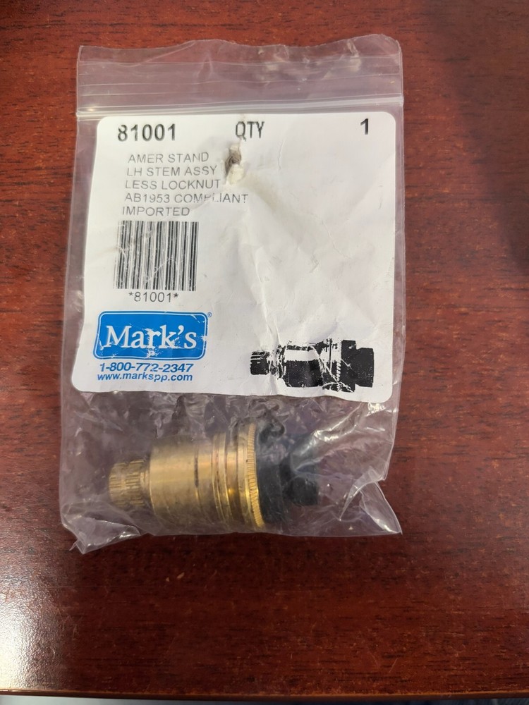 81001LF Replacement for American Standard LH Stem Assembly