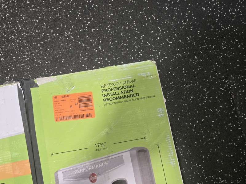 Rheem Performance 27 kw Tankless Electric Water Heater Parts Only As Is gallery