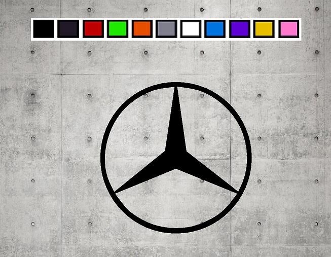 MERCEDES LOGO Vinyl Decal Sticker Emblem Car Truck Window 4" 6" 8" gallery
