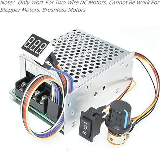 TKXEC Adjustable Digital display 10-55V 60A PWM DC Brushed Motor Speed gallery